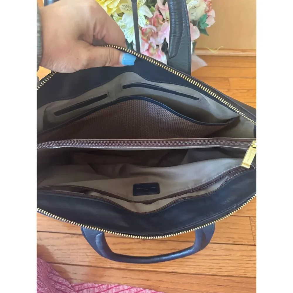 Ermenegildo zegna Black BORSA VIAG SOFT CALF NERO BRIEF BAG (pu100